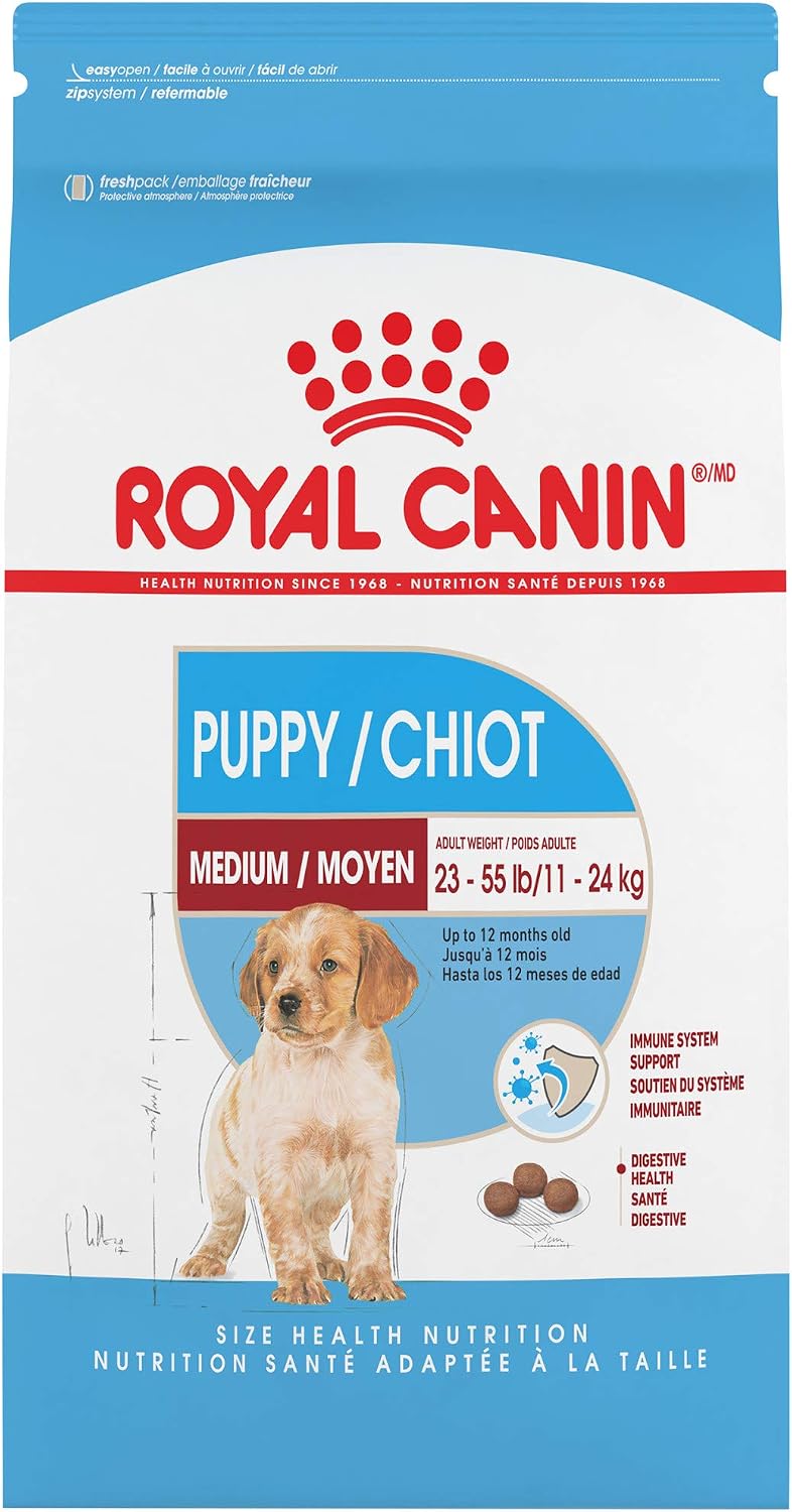 Royal Canin Dry Dog Food, Medium Adult, Complete & Balanced Formula, 30 lb. Bag