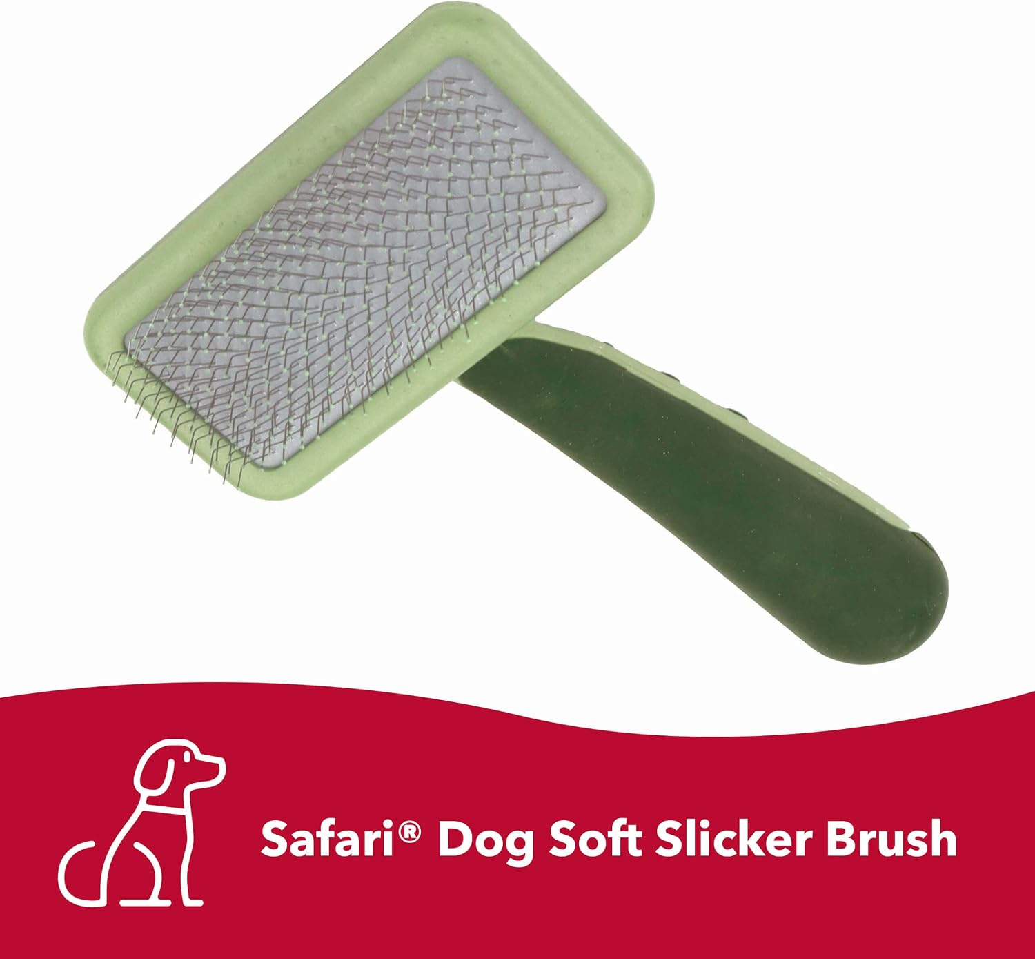 Safari Soft Bristle Cat Brush, Gentle Everyday Coat Brush for Short & Medium Hair Cats